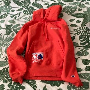 Champion Hoodie in Bright Orange